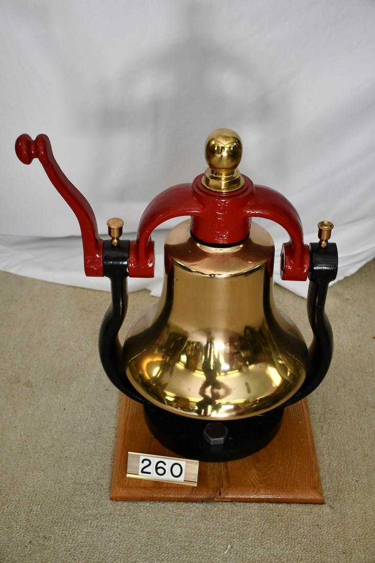 Large Brass Locomotive Bell (1 of 1)