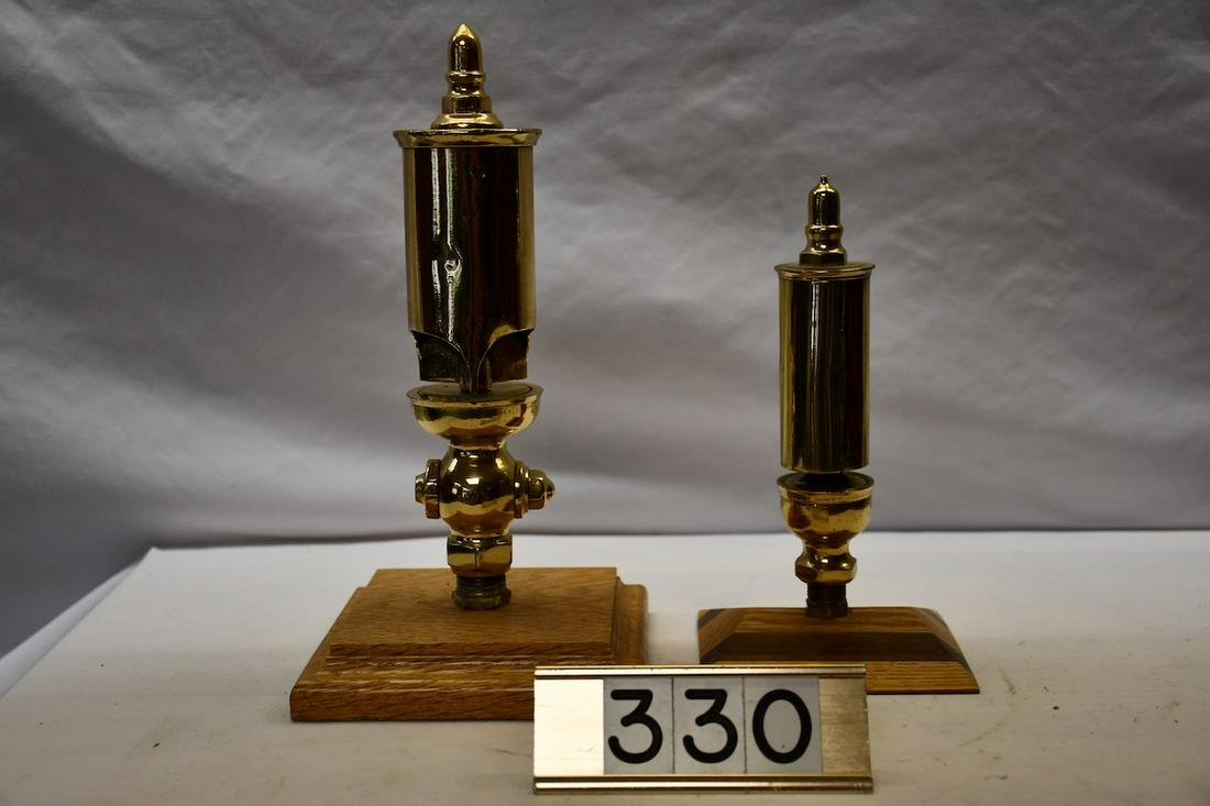 2 Brass Steam Whistles (1 of 1)