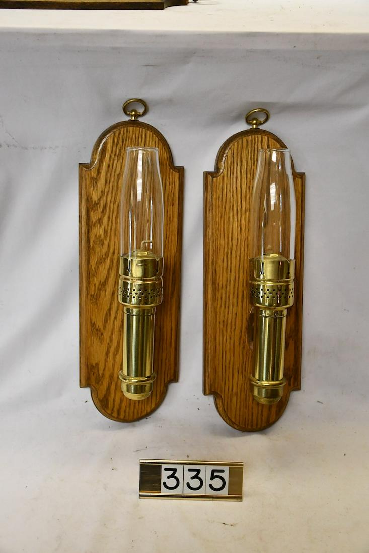 Pair Pullman Passenger Coach Candle Lamps (1 of 1)