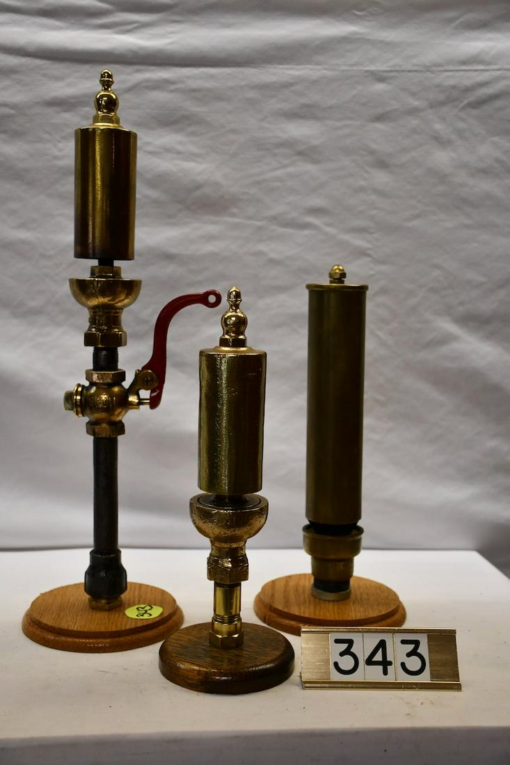 3 Brass Steam Whistles (1 of 1)