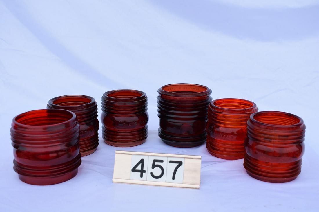 (6) Dietz Red Lantern Globes (1 of 1)