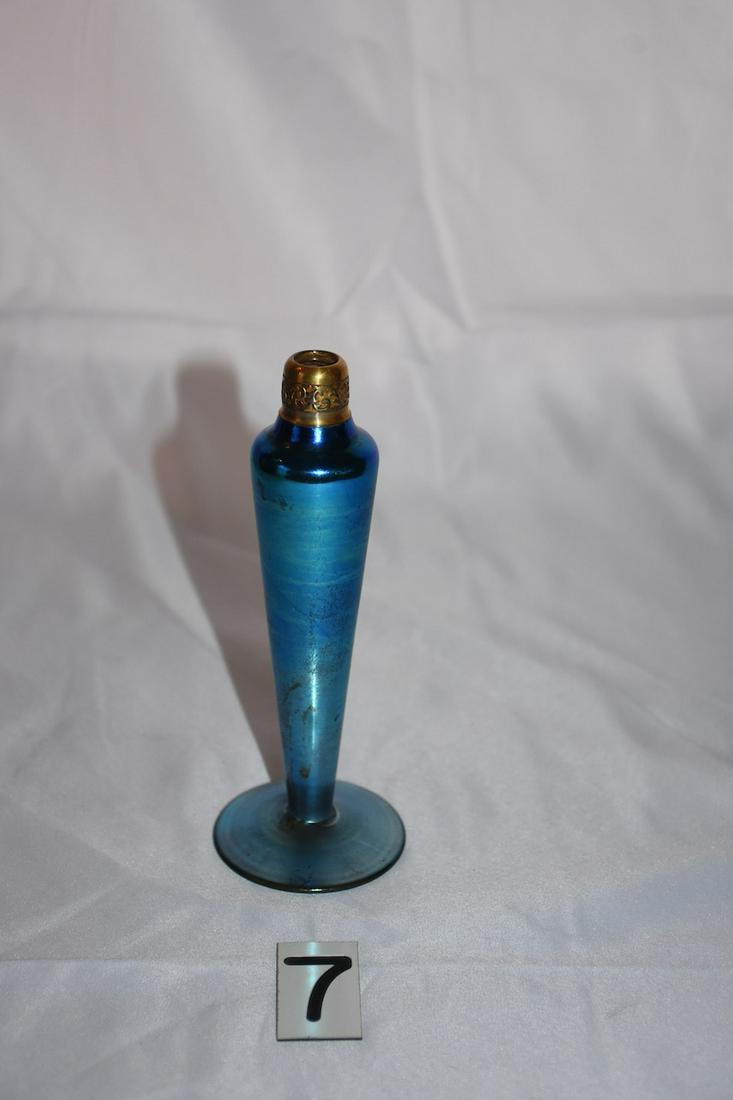 Steuben Blue Aurene Atomizer (1 of 1)