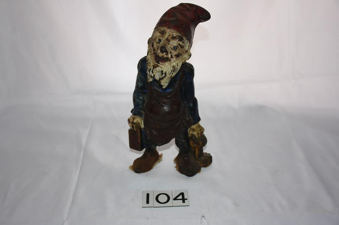 Cast Iron Gnome Door Stop (1 of 1)