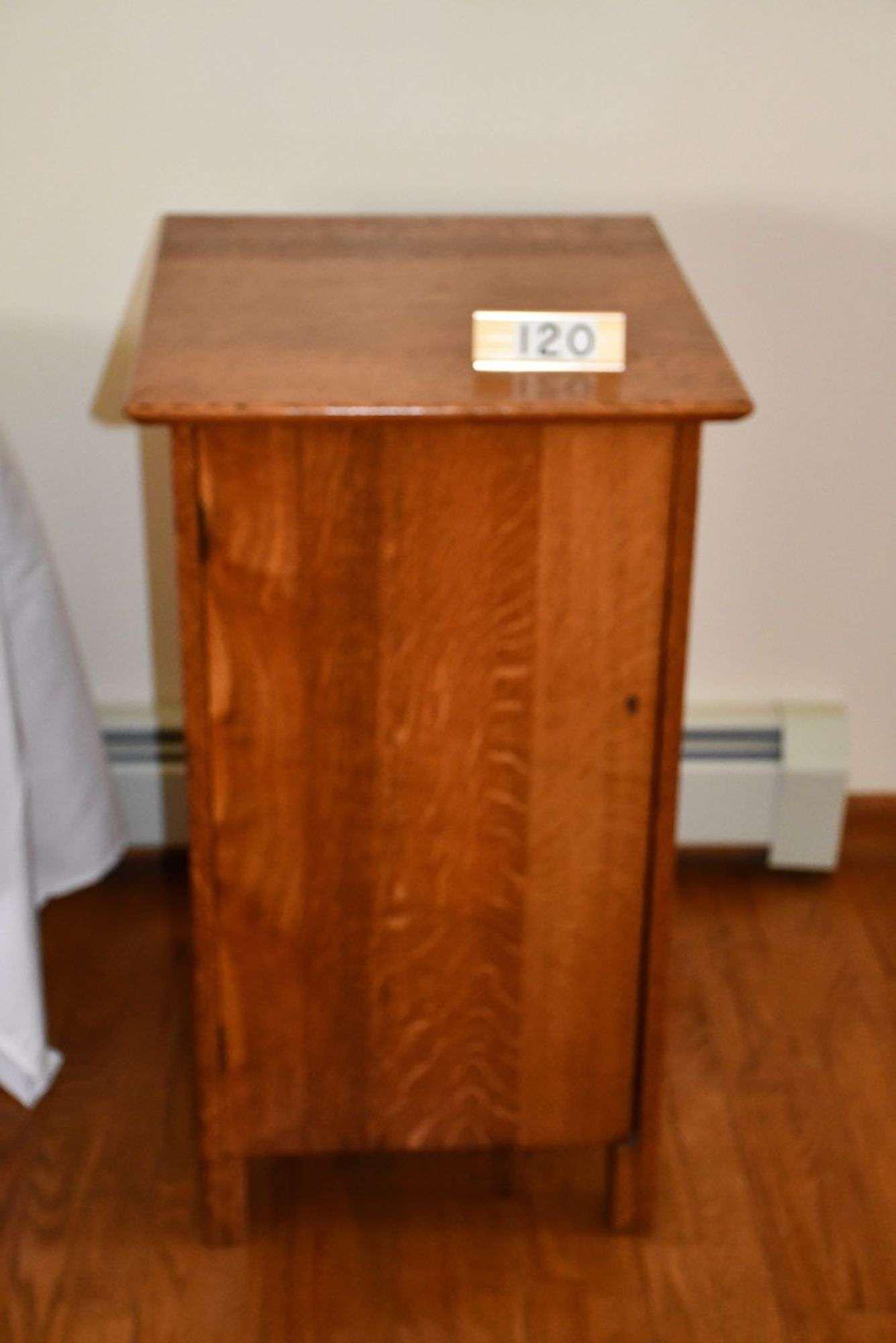 Oak Disc Record Cabinet (1 of 2)