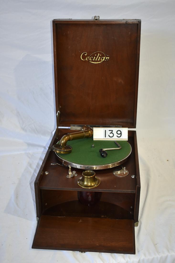 Cecilian Suitcase Model phonograph (1 of 1)