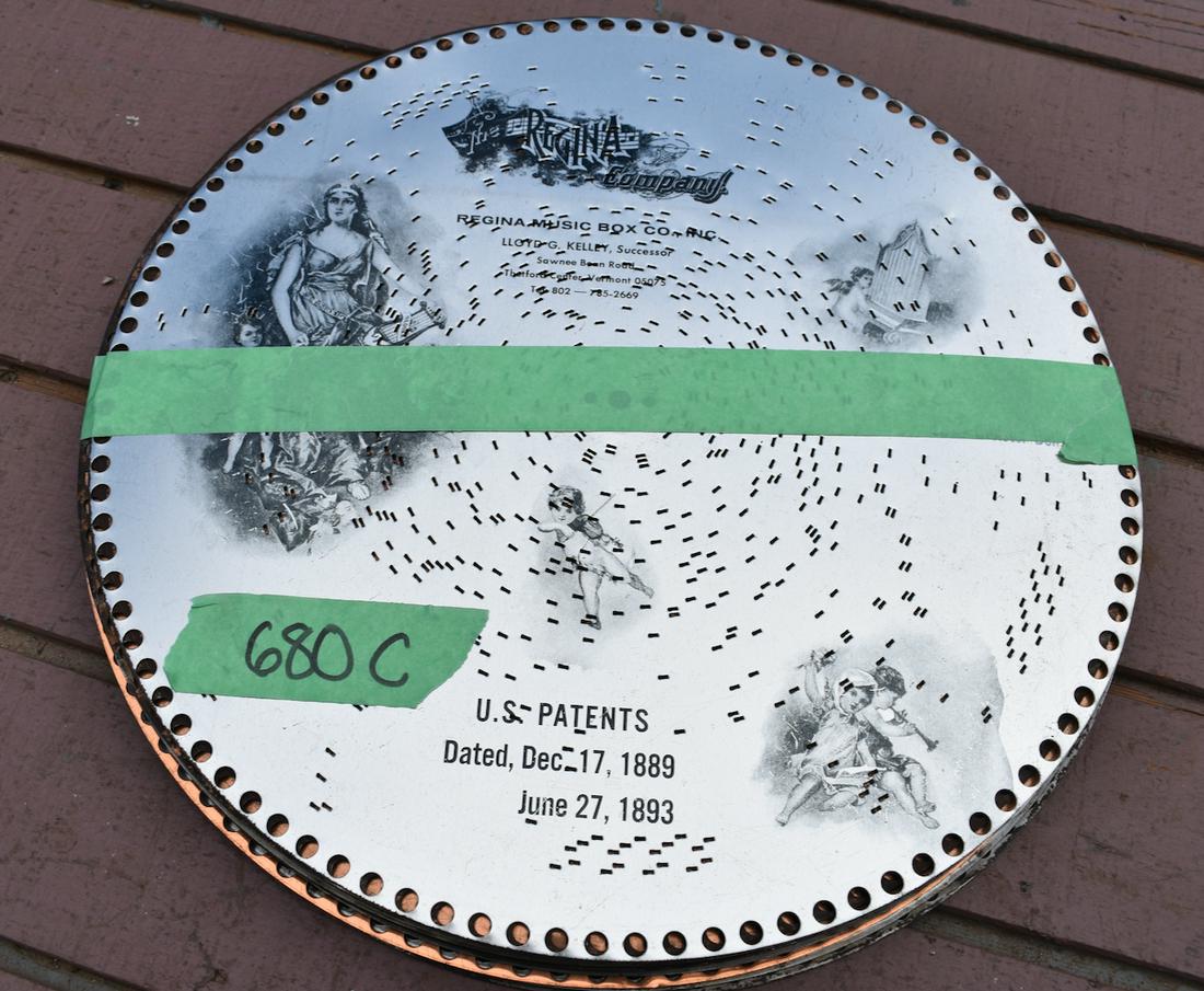 (12) 15-1/2 " Regina Music box discs: one lot