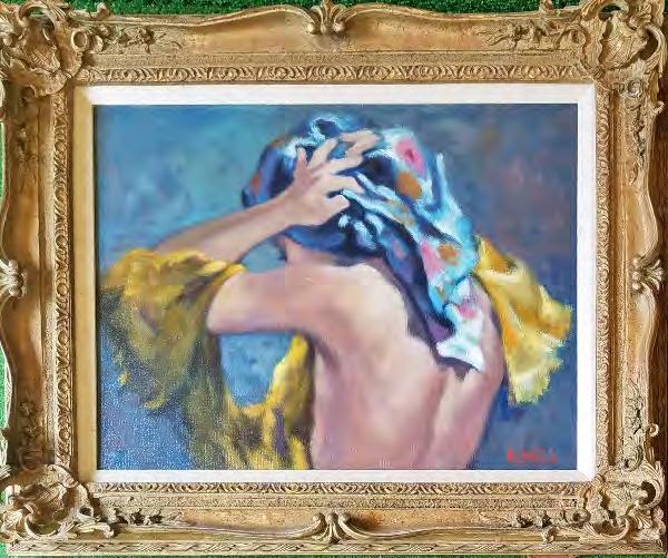 AprÃ¨s le bain painting by Philippe Alfieri (1 of 2)