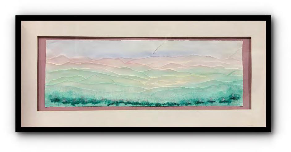 A pair of mountainous landscapes painting by (illegible) (1 of 1)