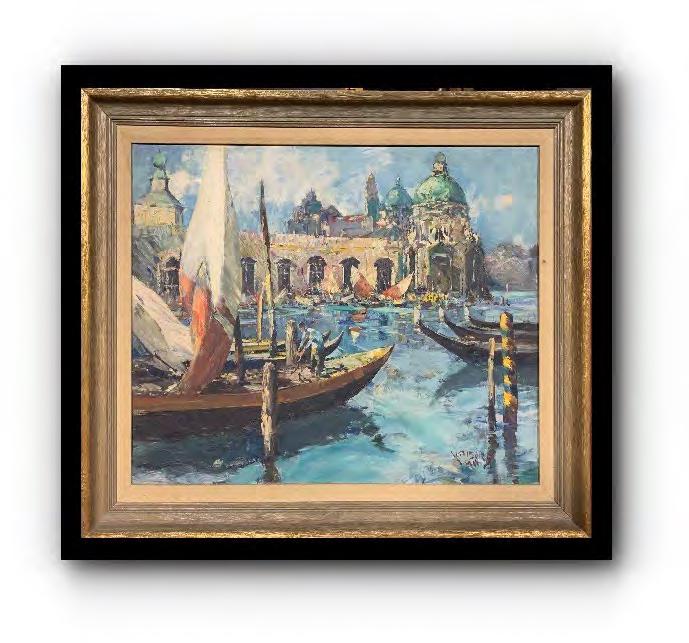 A view of San Giorgio Maggiore painting by Heinz Klaiberg (1 of 3)