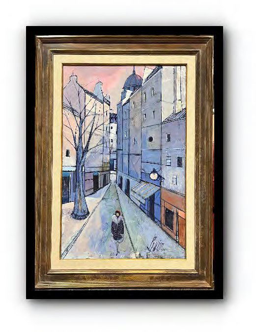 La Rue Solitaire Painting by Charles Levier (1 of 2)