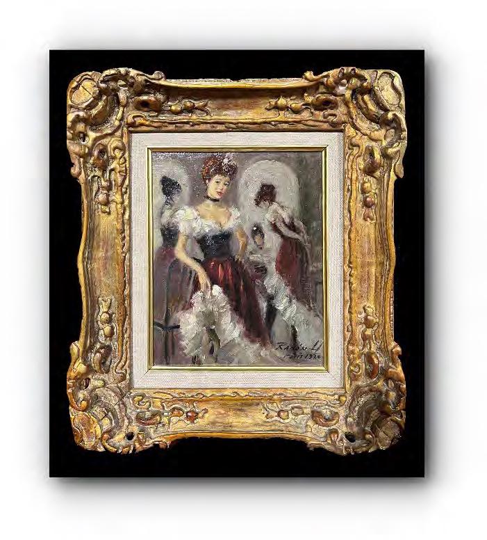 Moulin Rouge Dancer painting by Luis RamÃ³n (1 of 2)