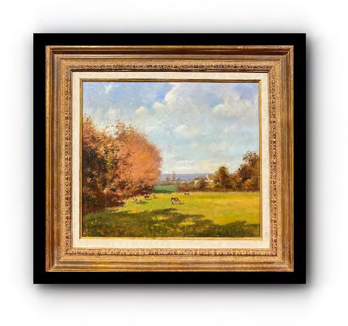 Un paysage de pastoral ensoleillÃ© painting by David Garcia. (1 of 2)