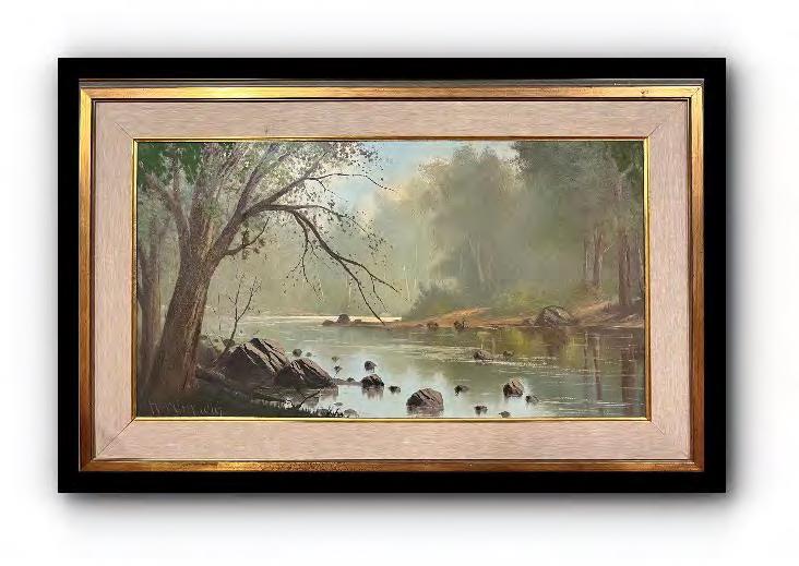River Landscape painting by Harry Winfield (1 of 2)