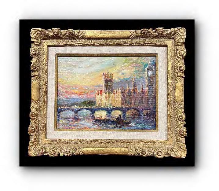 Westminster Abbey painting by Lucian Rampazo (1 of 2)