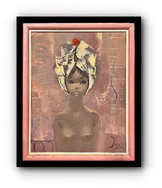 Portrait of a Femme painting by Igor Pantuhoff (1 of 2)