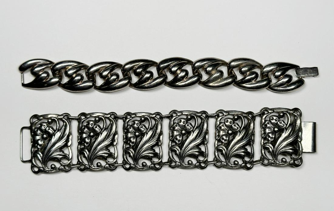 2 Sterling Silver Link Bracelets (1 of 3)