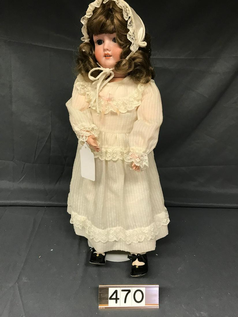 Bisque Head Doll: Marked 250 K.H. Walkure 2-3/4. Open Mouth with teeth.