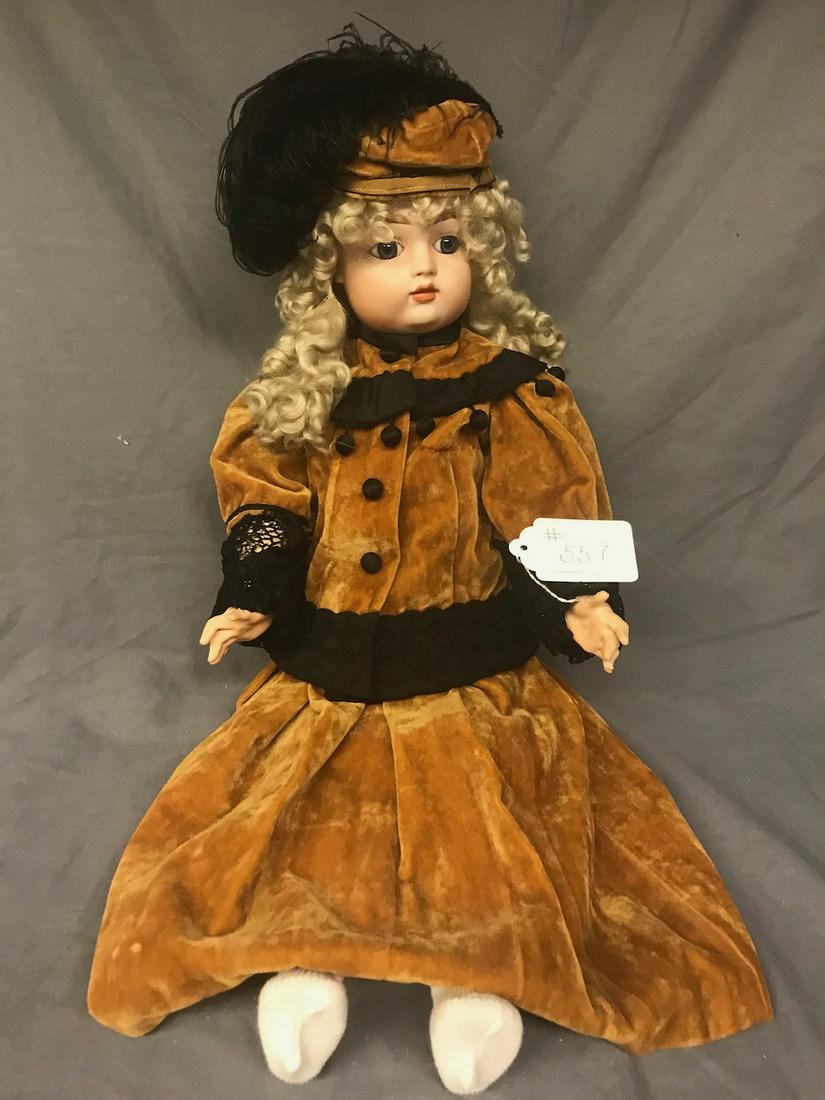 French Bisque Socket Head Doll (1 of 2)