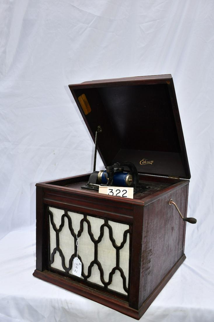 Edison 60 Table Model Diamond Disc Phonograph (1 of 2)