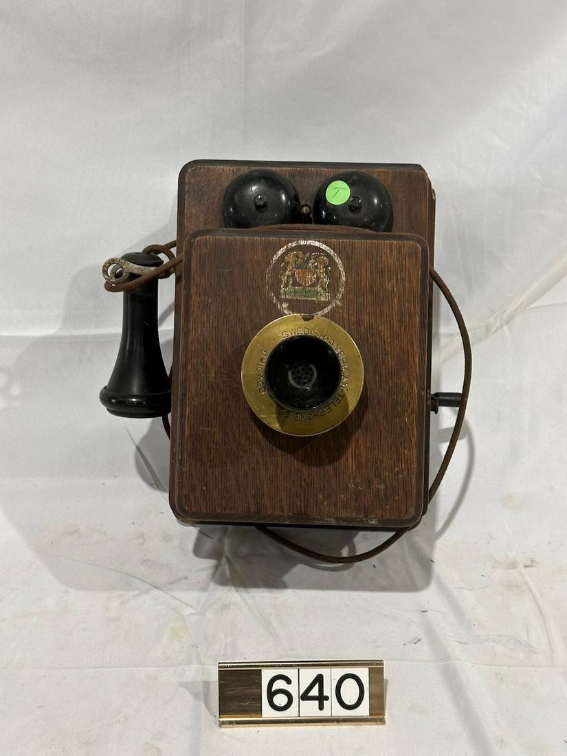 Swedish American Wall Mount Telephone (1 of 2)