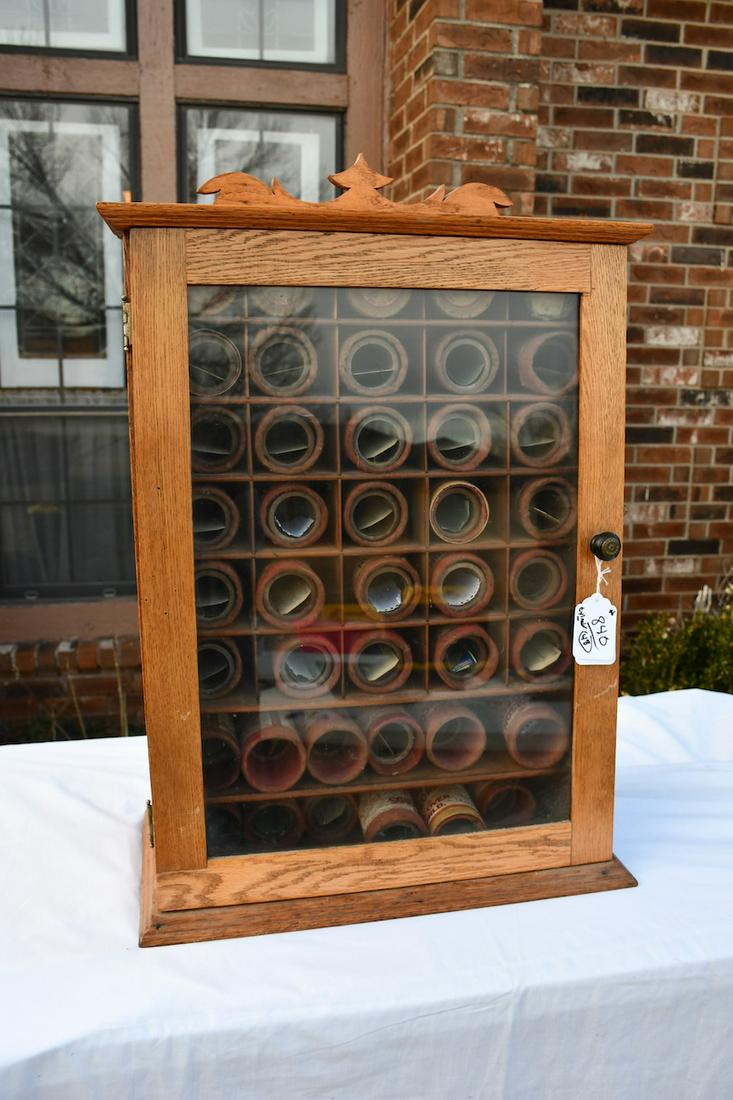 Excellent Oak Display Cabinet (1 of 3)