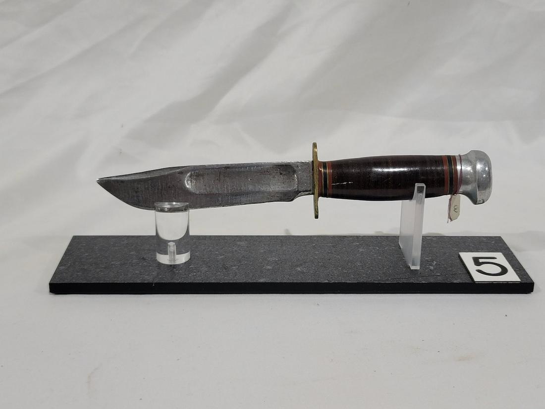 Marbles Ideal Knife: no sheath. Blade measures 5", total length 9"