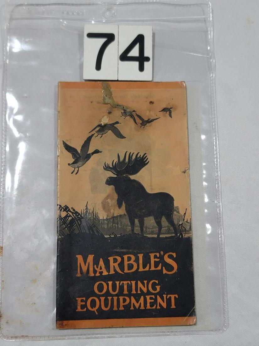 Marbles Outing Equipment Booklet: For every hour in the open. Catalog No. 32-50M-1954-CK.