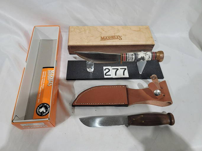 (2) Marbles Knives, Woodcraft And Expert