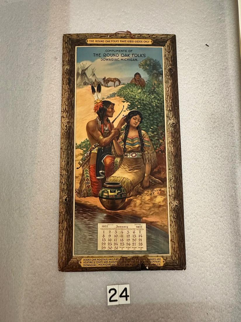 Round Oak Stoves Advertising Calendar 1922 (1 of 4)