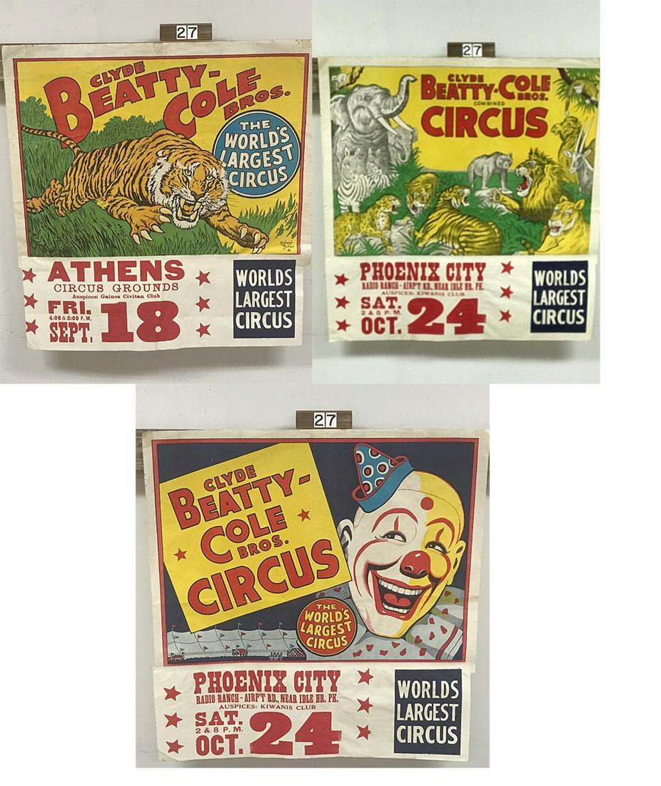 (3) Circus Posters (1 of 4)