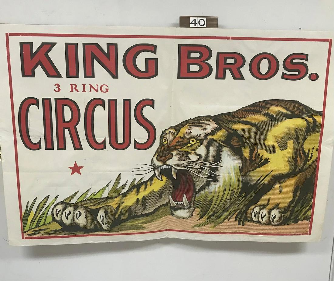 King Bros. 3 Ring Circus Poster (1 of 1)