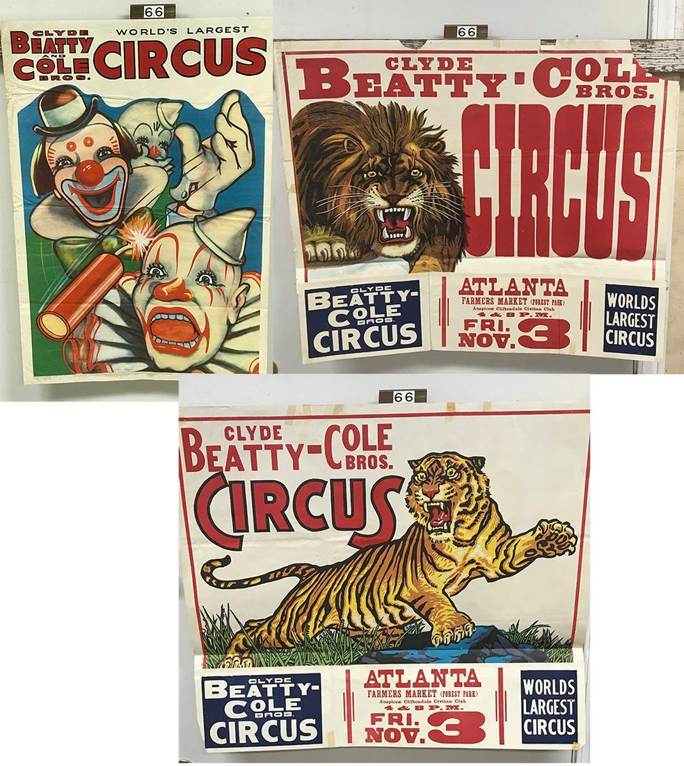 (3) Circus Posters (1 of 4)