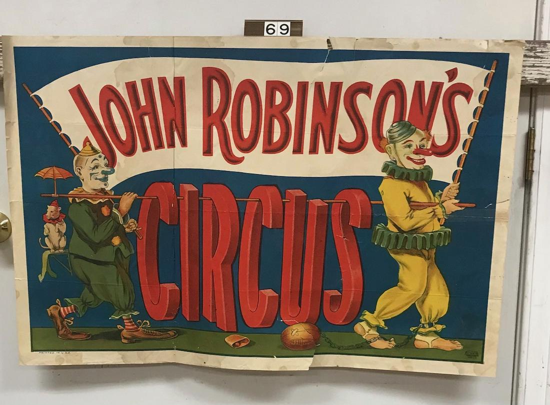 John Robinsons Circus Poster (1 of 1)