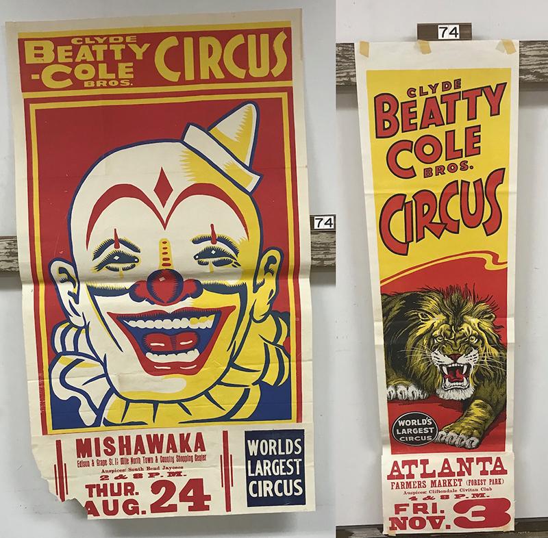 (2) Clyde Beatty-Cole Circus Posters (1 of 3)