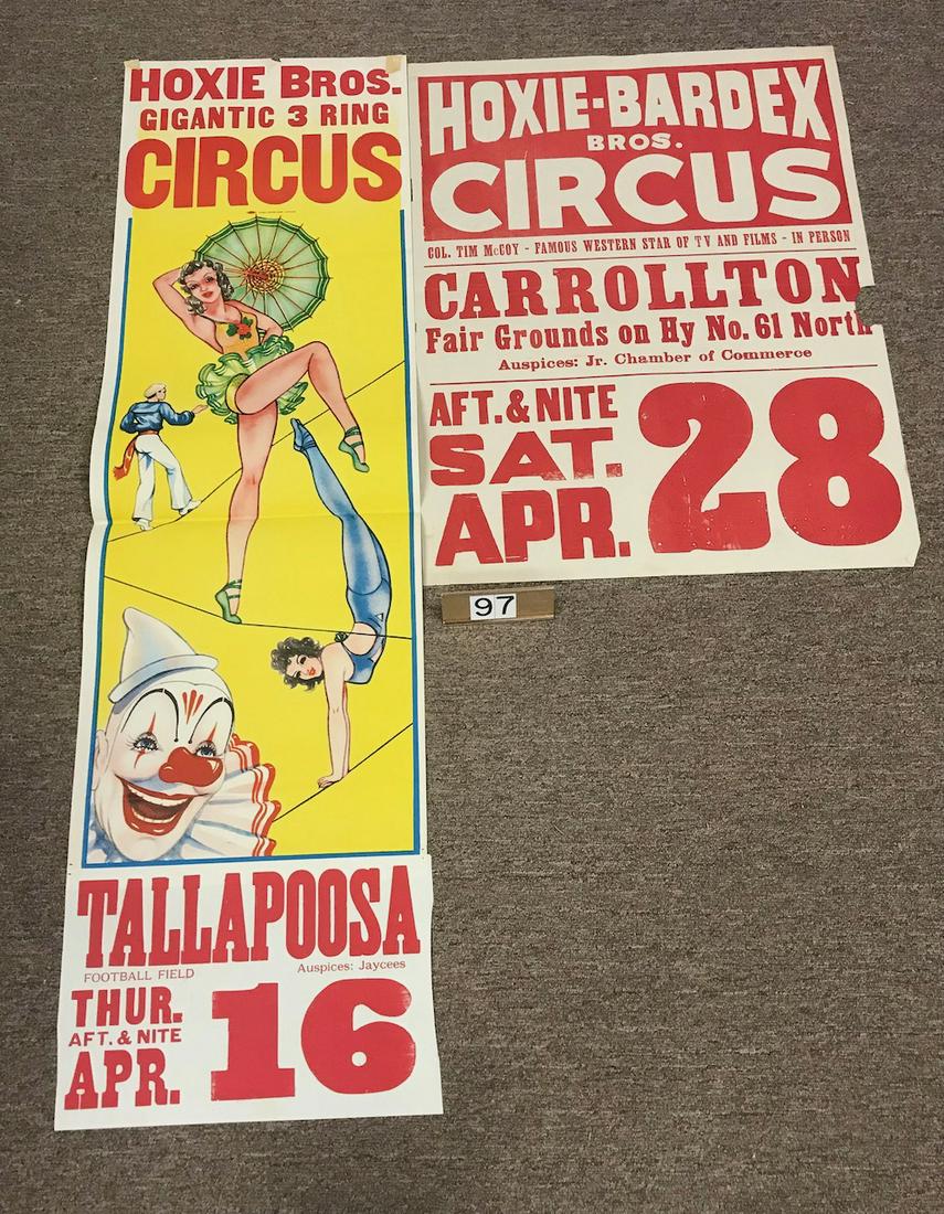 (2) Hoxie Circus Posters (1 of 1)