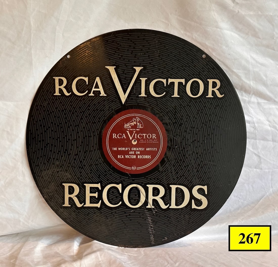 RCA Victor Record Dealer Sign (1 of 2)