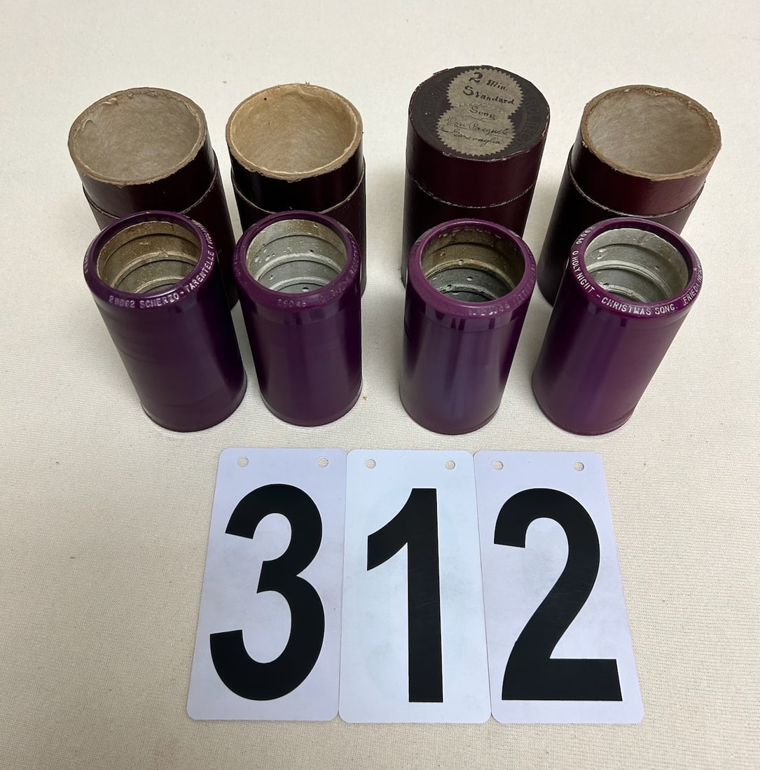 4 Edison Royal Purple Opera Cylinder Records (1 of 2)
