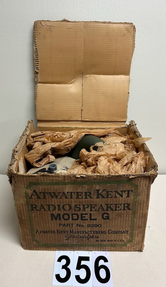 Atwater Kent Model G Radio Speaker and Driver (1 of 3)