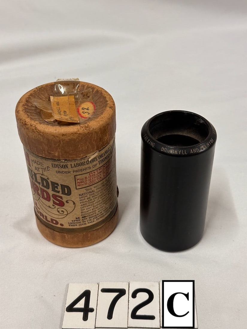 Dr Jekyll and Mr. Hyde 2min Black Cylinder Record (1 of 2)