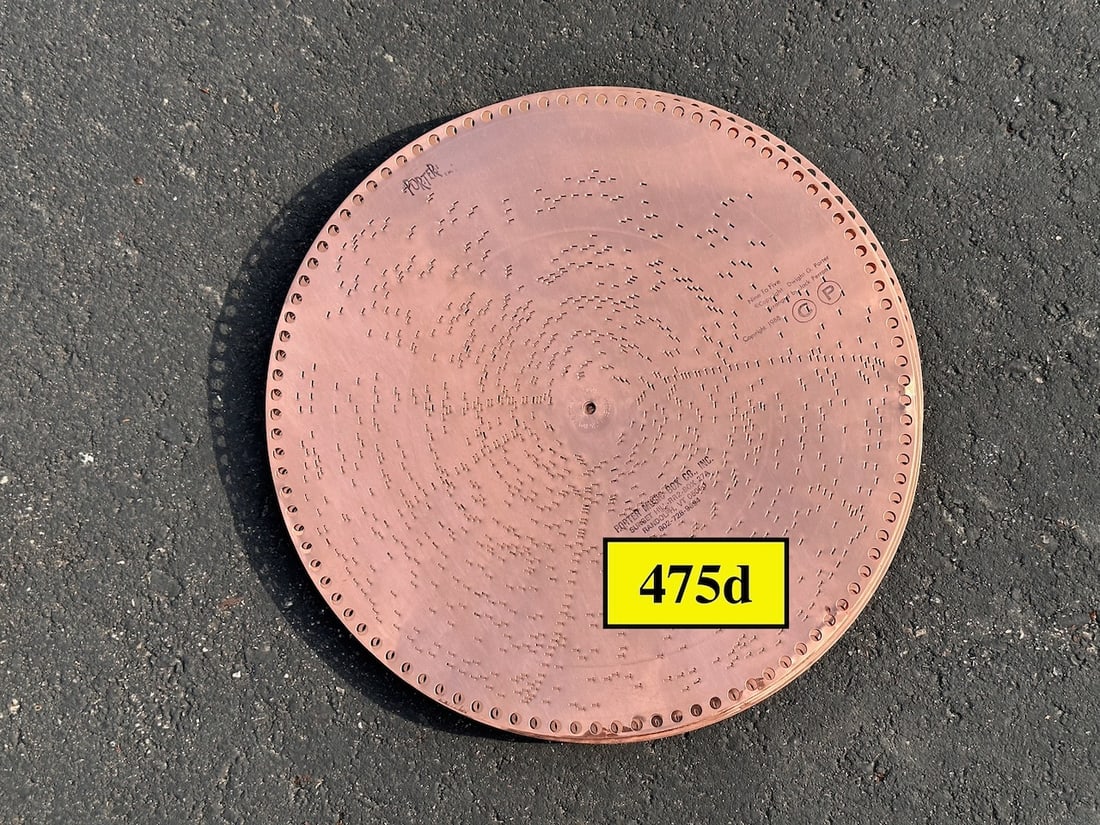 10- 15-1/2" Porter Music Discs: One Lot