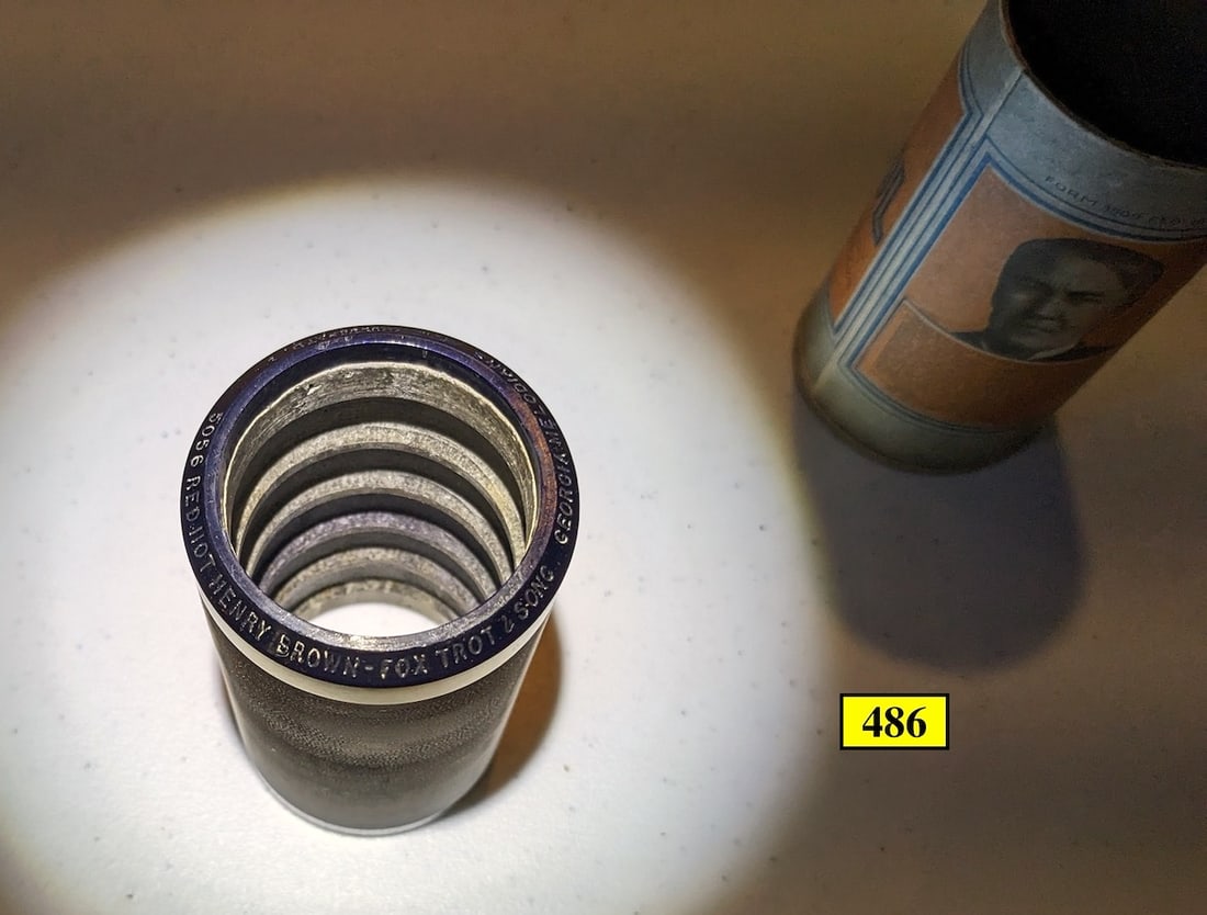 Edison Blue Amberol 5056: Very Rare Cylinder Super condition Plays well - Red Hot Henry Brown by The Georgia Melidians.