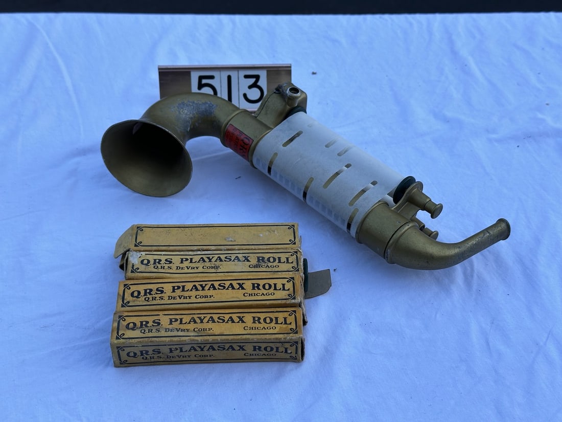 Play-a-Sax: good conditionâ€¦5 original rolls/boxes