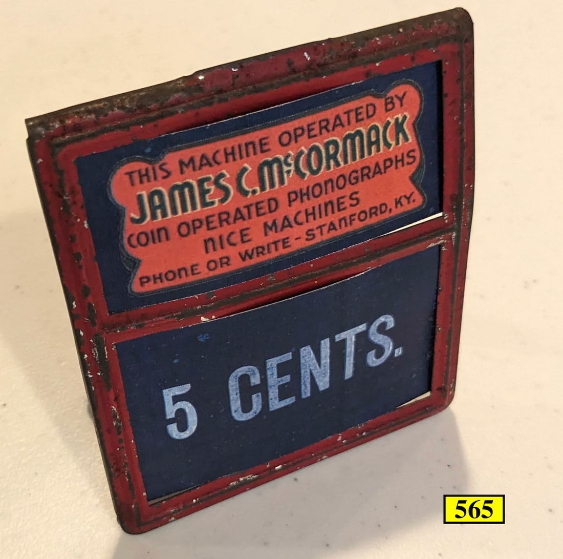 Coin-Op Metal Advertising Stand (1 of 2)