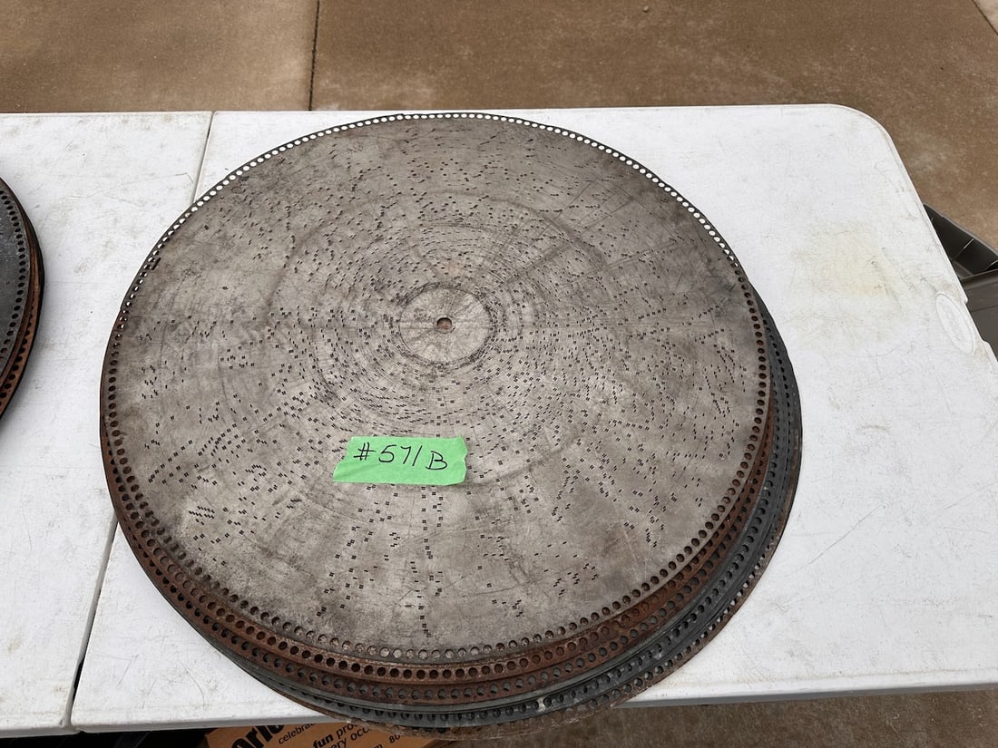 12- 27" Regina Music Box Discs: One lot