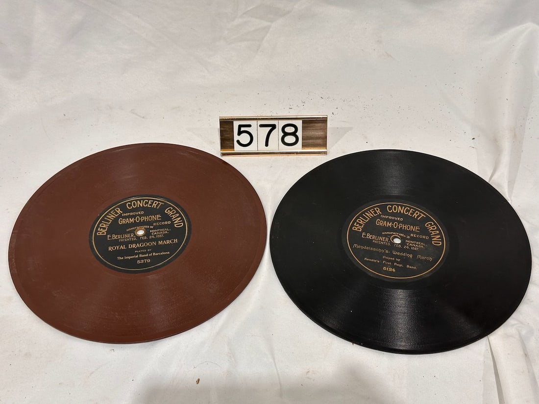 Two 10" Berliner Records (1 of 4)