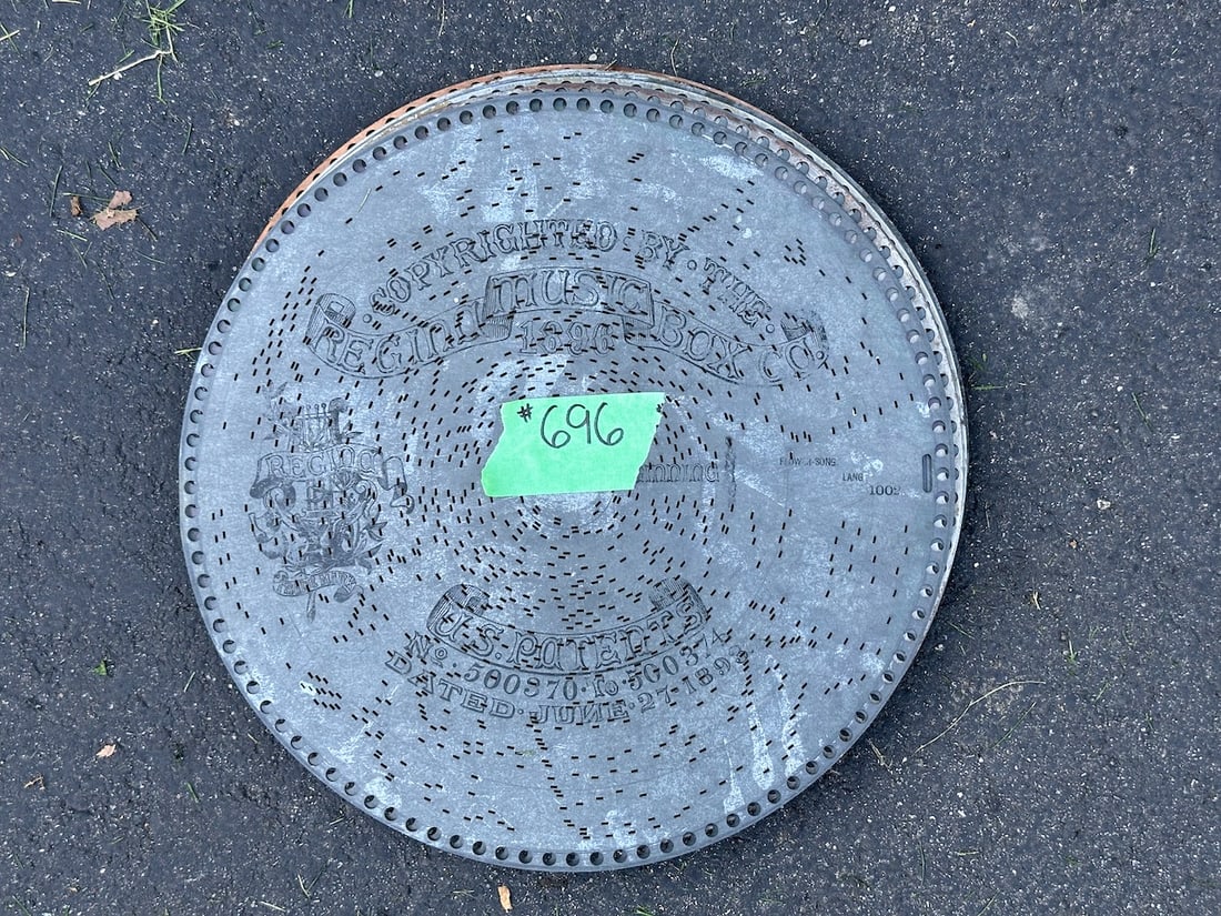 12-Regina 15-1/2" Music Discs: One Lot
