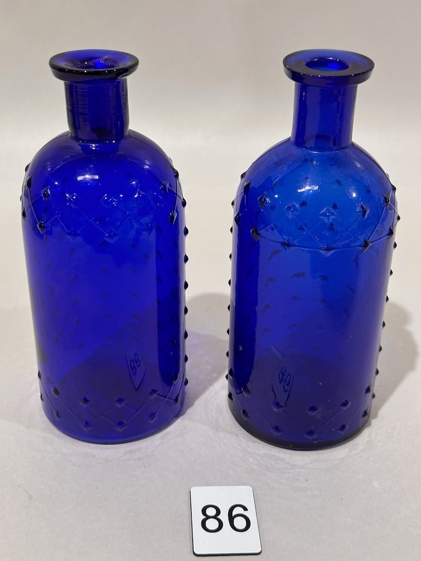 2 Cobalt Poison Bottles (1 of 2)