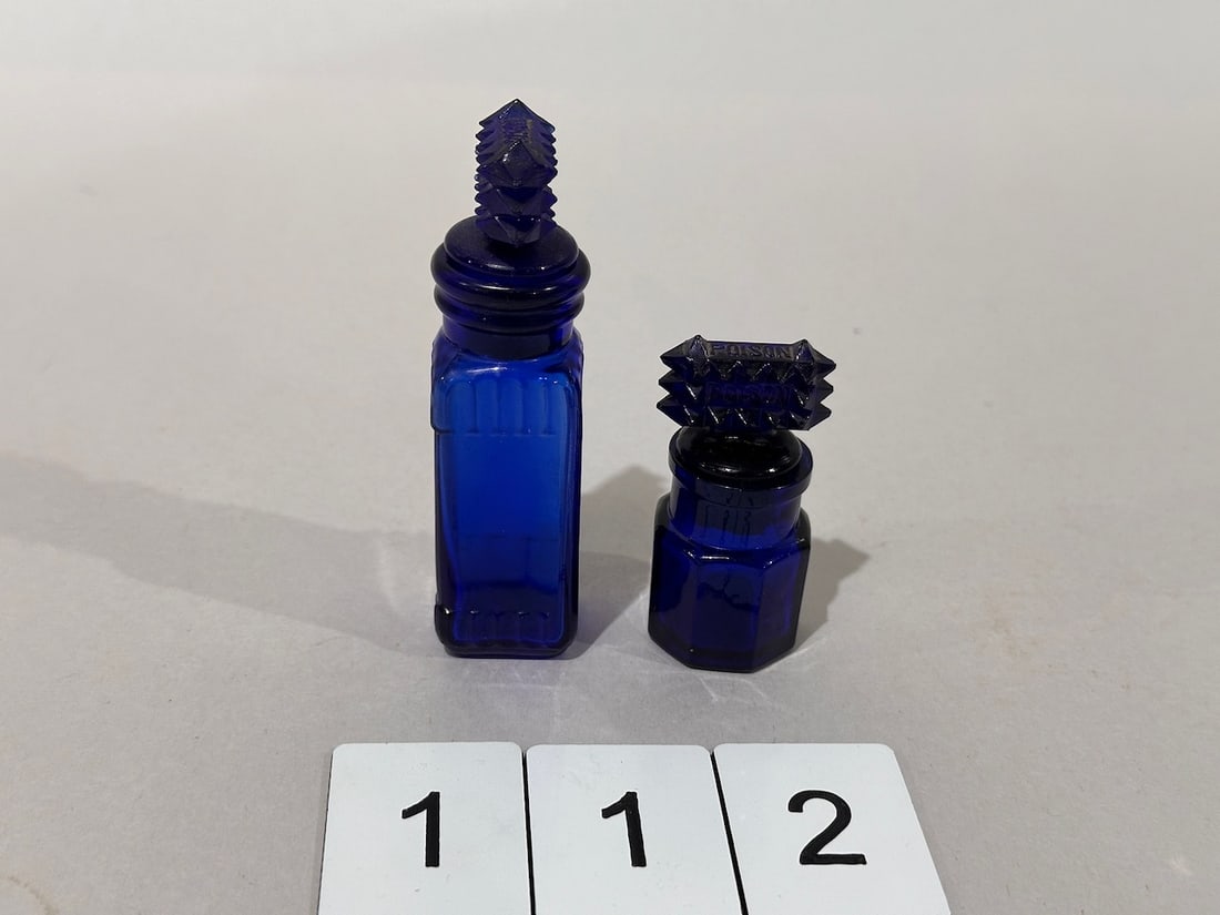 2 Cobalt Poison Bottles (1 of 2)