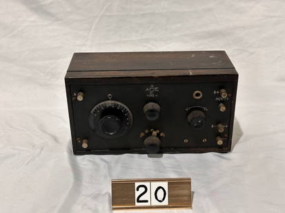 1920's Crosley Ace Type V Radio Broadcast Receiver: 11 x 7 x 5