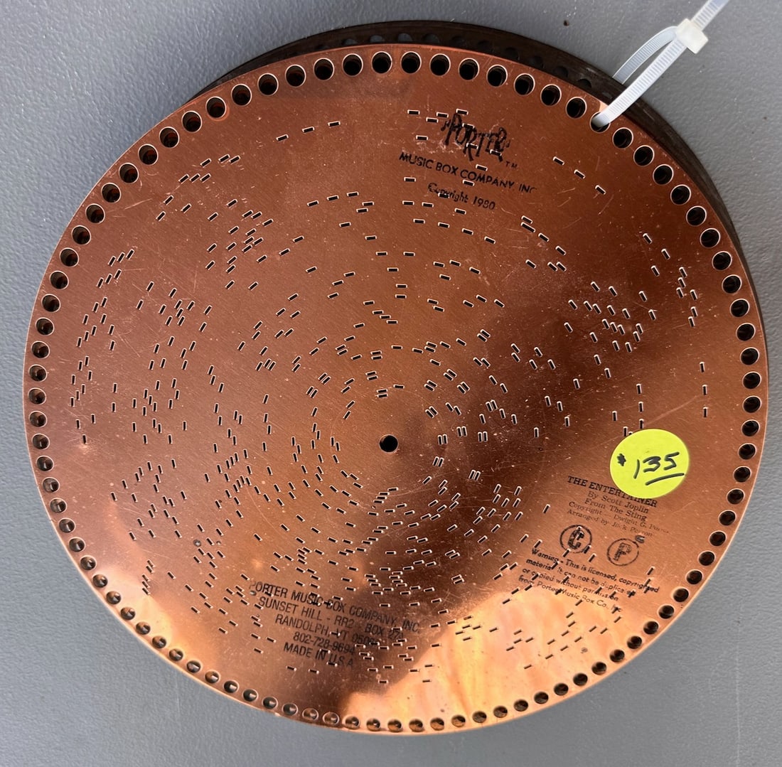 Regina 12.25" Music Box Discs: 15 total